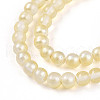 Baking Painted Transparent Glass Beads Strands DGLA-N011-4mm-02-3