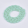 Opaque Solid Color Glass Beads Strands GLAA-T009-001H-2