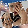 Unicraftale DIY Flat Round Blank Dome Cuff Ring Making Kit STAS-UN0039-46-7