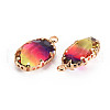 Gradient Color Glass Pendants GLAA-S193-006-B-3