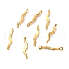 Ion Plating(IP) 304 Stainless Steel Links Connector Charms STAS-Q323-08G-1