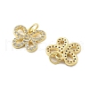 Brass Micro Pave Cubic Zirconia Pendants KK-C092-22B-G-2