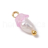 Flower Acrylic Charms PALLOY-JF03588-04-4