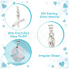 GOMAKERER 1Pc Rhodium Plated Rhodium Plated 925 Sterling Silver Pendant Bails FIND-GO0001-80-5