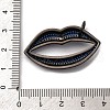 Brass Micro Pave Cubic Zirconia Pendants KK-U076-11EB-4