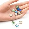 12Pcs 3 Colors Alloy Resin Pendants FIND-YW0003-75-3