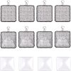 DIY Blank Square Pendant Making Kit DIY-NB0002-49-1