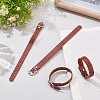 Flat PU Imitation Leather Cord Bracelets for Women Men BJEW-WH0020-70A-4