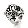 304 Stainless Steel Ring RJEW-B055-05AS-02-1