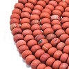 Natural Red Jasper Beads Strands G-P575-A17-8x5mm-3