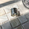 Word You are Stronger than You Think Pattern Brass Cuff Rings for Women FS-WG5CCAF-01-3