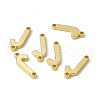 Rack Plating Brass Connector Charms KK-C007-38G-J-1
