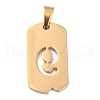 Ion Plating(IP) 304 Stainless Steel Pendants STAS-O127-D09-2