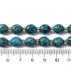 Natural Sesame Jasper Dyed Beads Strands G-D305-B02-01-5