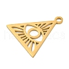 Ion Plating(IP) 304 Stainless Steel Pendants STAS-B056-23G-2