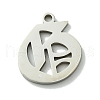 201 Stainless Steel Pendants STAS-B055-01P-G-1