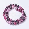 Natural Fire Crackle Agate Bead Strands G-E393-8mm-08C-1