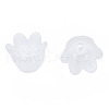 Transparent Acrylic Bead Caps FACR-N005-002-6