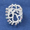 Brass Finger Ring Components KK-F891-18S-2