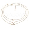 3Pcs 3 Styles Alloy Crystal Rhinestone Constellation Pendant Necklaces Sets WGEBB06-03-2