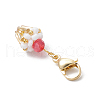 Glass Seed Beaded Pendant Decorations HJEW-MZ00188-04-3