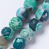 Natural Agate Bead Strands G-E393-8mm-08-2