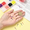7 Colors Plastic Tiny Ball Stud Earrings EJEW-YW0001-10-5