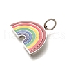 304 Stainless Steel Enamel Pendants STAS-Z110-03P-02-2