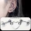 304 Stainless Steel Double Piercing Cartilage Earrings FS-WG816F8-03-1