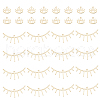 HOBBIESAY 32Pcs 2 Style Brass Pendants KK-HY0003-08-1