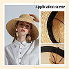 BENECREAT 8Pcs 2 Colors Polyester Hat Size Reducer Liner AJEW-BC0006-98-5