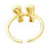 Rack Plating Brass Open Cuff Rings RJEW-S394-01G-H-3