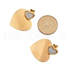 304 Stainless Steel Stud Earrings for Women EJEW-F352-02G-3