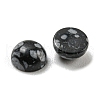 Synthetic Snowflake Obsidian Cabochons G-H309-03-04-2