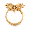 Ion Plating(IP) 304 Stainless Steel Finger Rings RJEW-C109-05G-3