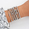 7Pcs CCB Round Beaded Stretch Bracelets WGF8C34-12-1