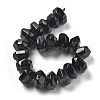 Natural Black Agate Beads Strands G-K392-A18-3