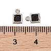 Rack Plating Brass Glass Pendants KK-S385-02P-06-3