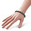 Dyed Natural Agate Beaded Stretch Bracelet BJEW-JB09179-01-3