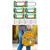 Rectangle PVC Hangtag Ornaments HJEW-WH0080-002-8