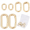 SUNNYCLUE 6Pcs 3 Style Brass Spring Gate Rings DIY-SC0019-62-1