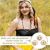 Fingerinspire 250Pcs Printed Wood Beads WOOD-FG0001-44-7