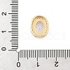 Brass Micro Pave Cubic Zirconia Slide Charms ZIRC-I068-11G-A-3