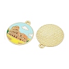 Alloy Enamel Pendants ENAM-V001-02A-G-2