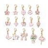 15Pcs Alloy Enamel Pendant Decorations HJEW-JM02554-1