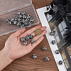 SUNNYCLUE 50Pcs Halloween Theme Printed Round Silicone Focal Beads SIL-SC0001-90-3