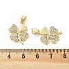 Brass Micro Pave Cubic Zirconia Pendants KK-Z098-08G-3