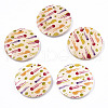 Fruit Seris Printed Wood Pendants WOOD-S045-103A-08-1