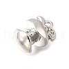 Brass Micro Pave Cubic Zirconia Charms KK-C096-06P-2