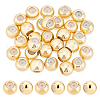 BENECREAT 30Pcs Brass Beads KK-BC0013-06-1